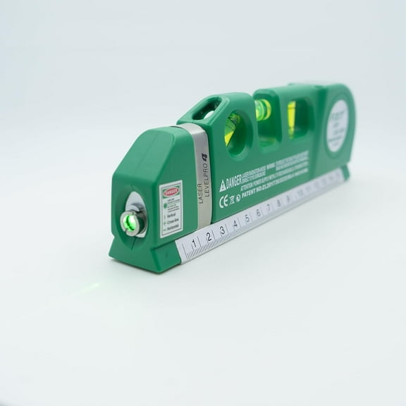 Level Tool Laser Level Leveler tool Cross Line Vertical and Horizontal Line with Metric Rulers 8ft/2.5M for Picture Hanging cabinets Tile Walls.