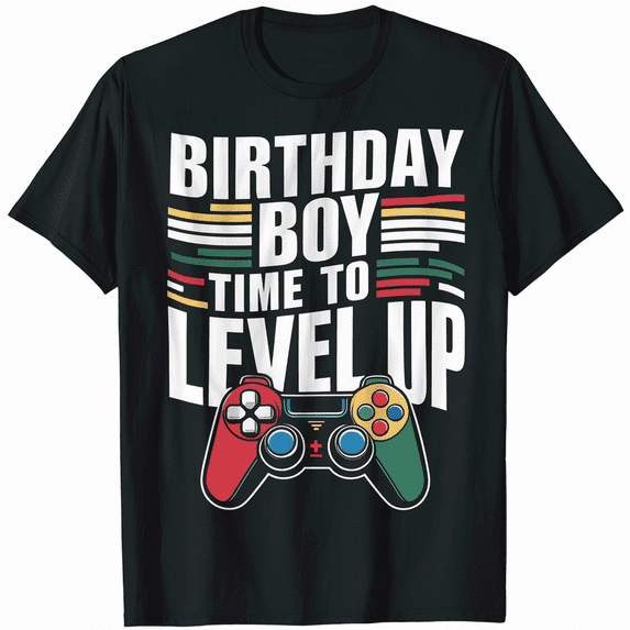Level Up Birthday Boy Adventure Shirt