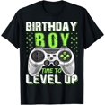 thumbnail image 1 of Level Up Birthday Boy Video Game T-Shirt - Classic Fit, Black, Kids Party Gift, 1 of 4