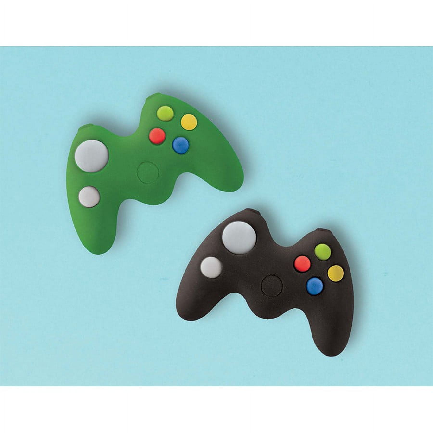 Green and Black Game Controller Kids Eraser 8 pcs.