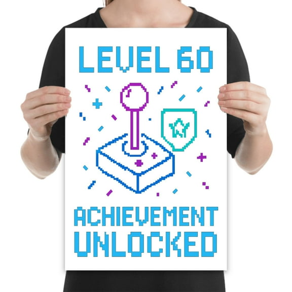 Retro Gamer Wall Art - Vintage Game Lovers - 13x19 Poster Print - Gaming Room Decor