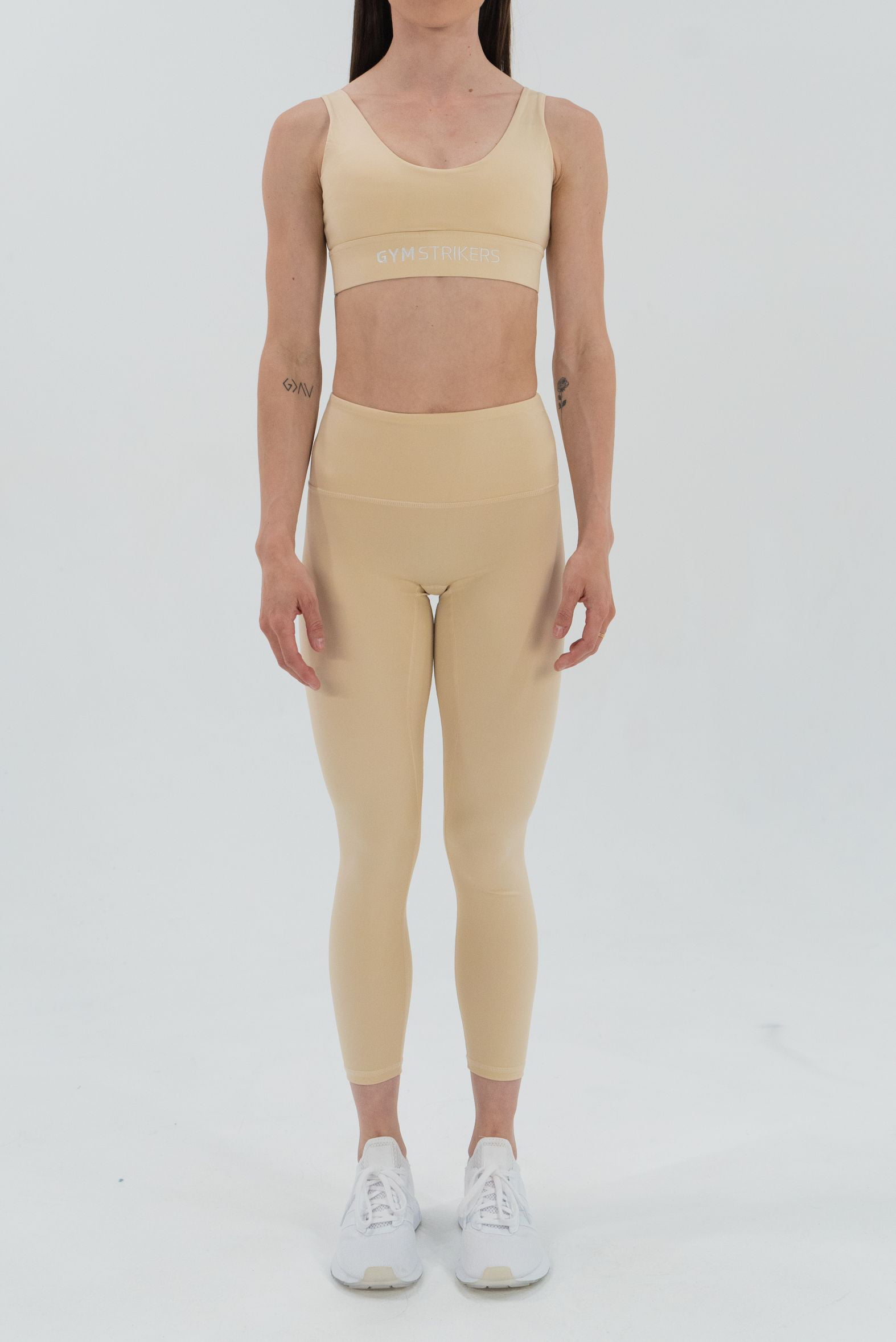 Level Up Sports Bra and Leggings Set - Nude