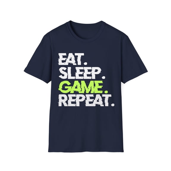 Level Up Your Style: 'Eat. Game, Bike. Repeat.' T-Shirt