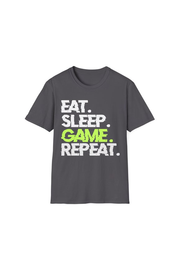 Level Up Your Style: 'Eat. Game, Bike. Repeat.' T-Shirt