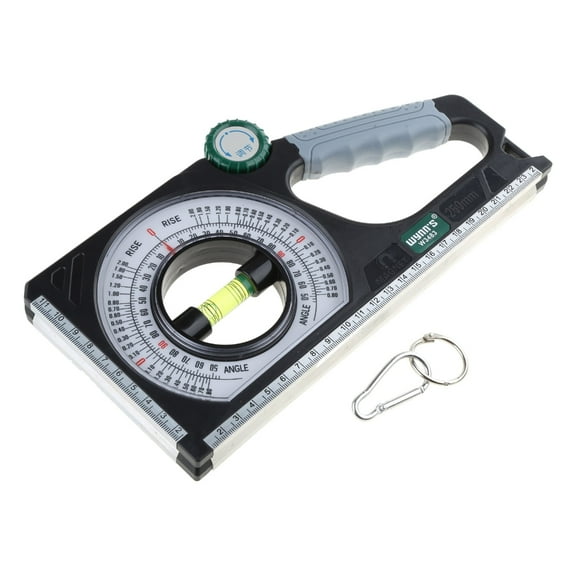 Level and Protractor Multifunction Bubble Inclinometer, Angles Finder Gauges Measuring Ruler for Woodworking