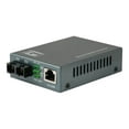 thumbnail image 1 of LevelOne FVT-1101 - Fiber media converter - 100Mb LAN - 10Base-T, 100Base-FX, 100Base-TX - RJ-45 / SC multi-mode - up to 1.2 miles - 1310 nm, 1 of 2