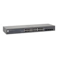 thumbnail image 1 of LevelOne GEU-2429 - Switch - unmanaged - 24 x 10/100/1000 + 4 x SFP - rack-mountable, 1 of 2