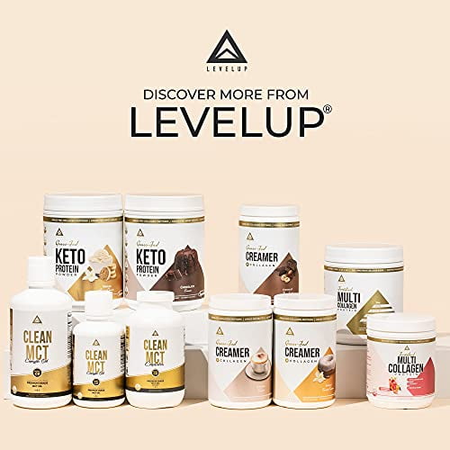LevelUp 𝗪𝗜𝗡𝗡𝗘𝗥 𝗕𝗘𝗦𝗧 𝗞𝗘𝗧𝗢 𝗣𝗥𝗢𝗧𝗘𝗜𝗡 Grassfed Collagen Protein Powder, C8 MCT Oil, Whey Protein