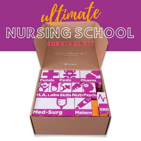 LevelUp RN Ultimate Nursing School Survival Kit–11 Core Subjects, 3" x 5" Flashcards, 1900 Count