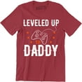 thumbnail image 1 of Leveled Up Daddy Gamer Baby Announcement Expecting Future Dad Gift T-Shirt, 1 of 4