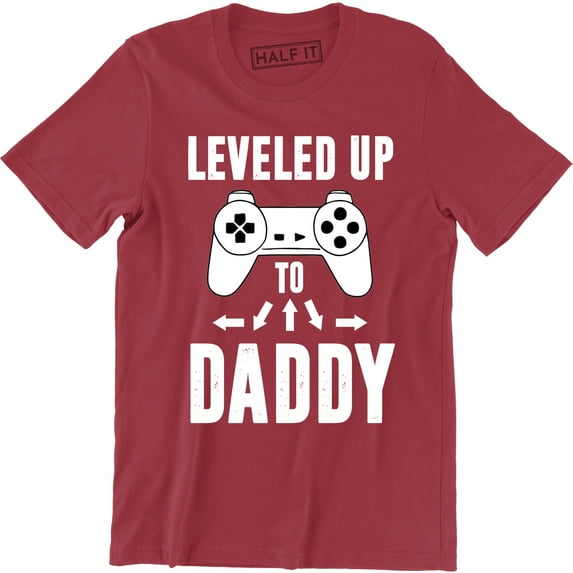 Leveled Up To Daddy Est 2019 Pregnancy Announcement Men's Tee Shirt