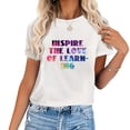 thumbnail image 1 of Leveled Up To Sixth Grade Back to School Gifts Trendy Women's T-Shirts with Fashionable Graphic Prints, 1 of 5