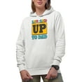 thumbnail image 1 of Leveled Up to Dad, Pregnancy Announcement, White Hooded Sweatshirt or Hoodie, 3XL, 1 of 5