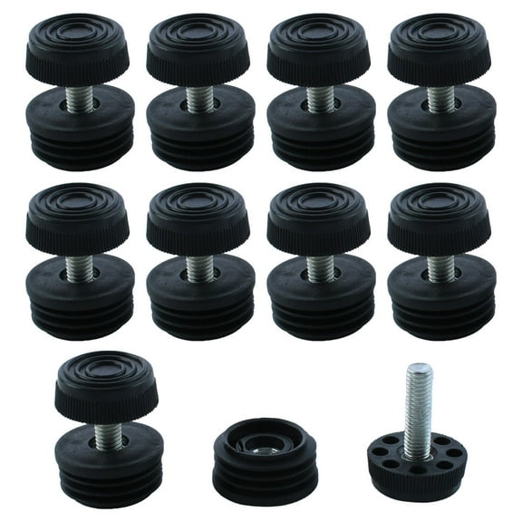 Unique Bargains Leveling Feet 1.26" OD Round Insert Furniture Glide Adjuster 10 Sets