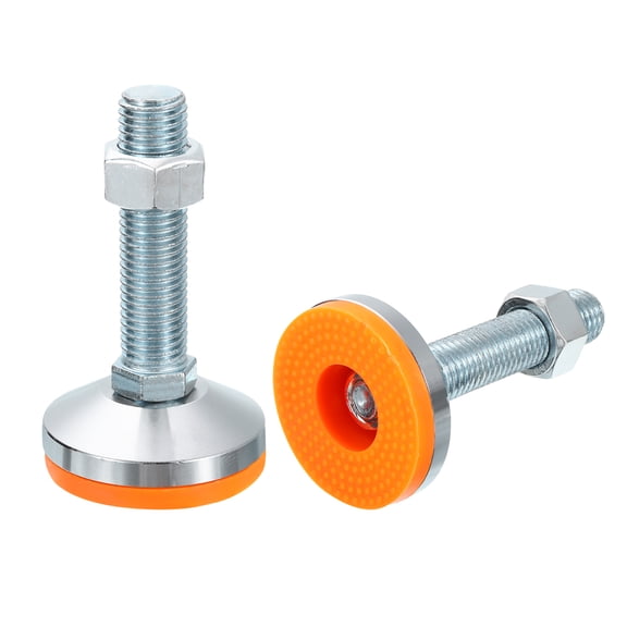 Leveling Feet, 2Pack M24x100x80mm - Carbon Steel Non-Skid Anti-shock Adjustable Table Feet for Furniture Workshops