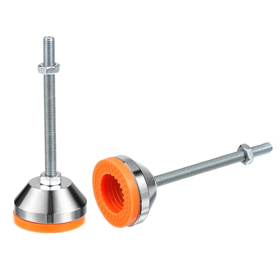 Leveling Feet, 2Pcs M8x100x50mm - Carbon Steel Non-Skid Anti-shock Adjustable Table Feet for Furniture Workshops