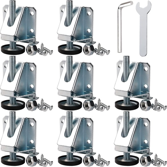 Leveling Feet Heavy Duty Furniture Levelers Adjustable Table Leg Leveler w/Lock Nuts for Furniture,Table, Cabinets, Workbench,Shelving Units and More,8Pack$$