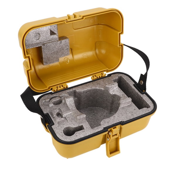 Leveling Instrument Case Single Lock Plastic Total Station Level Storage Box for Surveying Equipment Case Yellow