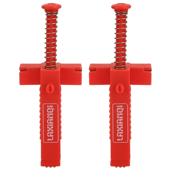 2PCS Brick Line Clips Red Bricklaying Tools for Leveling & Measuring, Masonry Line Puller for Brickwork, Construction & Plumbing
