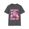 thumbnail image 1 of Leveling Up Birthday Celebration Girl Novelty Apparel & More Unisex T-Shirt, 1 of 4
