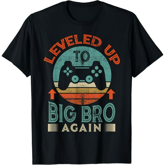 Leveling Up To Big Bro Again Promoted To Big Brother Again T-Shirt