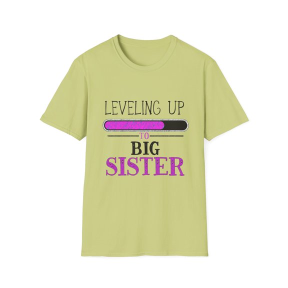 Leveling Up To Big Sister Unisex Softstyle T-Shirt