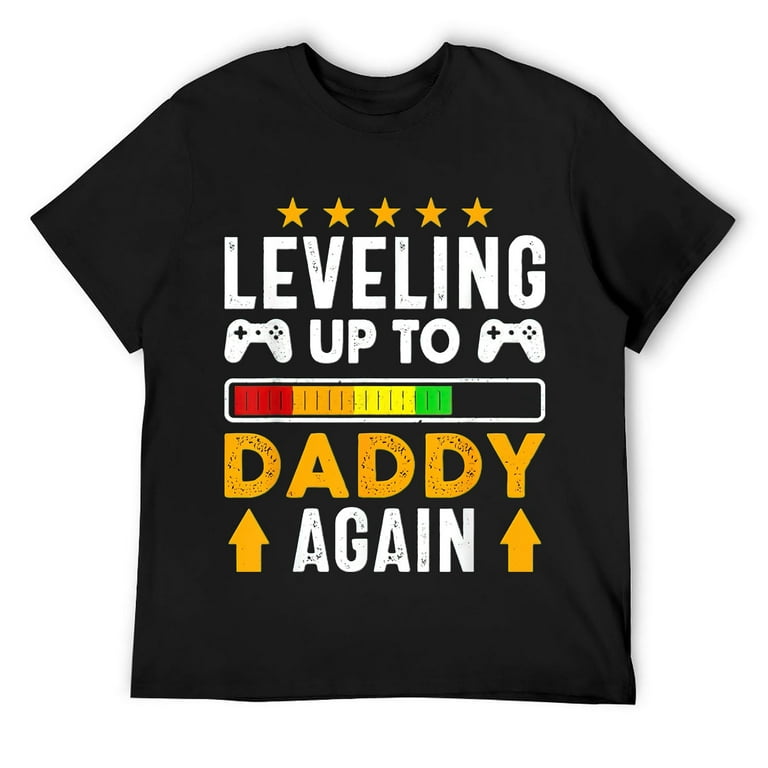 Leveling Up To Dad - Dad Pregnancy Announcement Tshirt