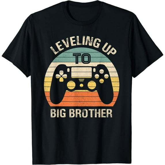 Leveling up to Big Brother 2022 funny gamer vintage Women men T-Shirt Black Medium