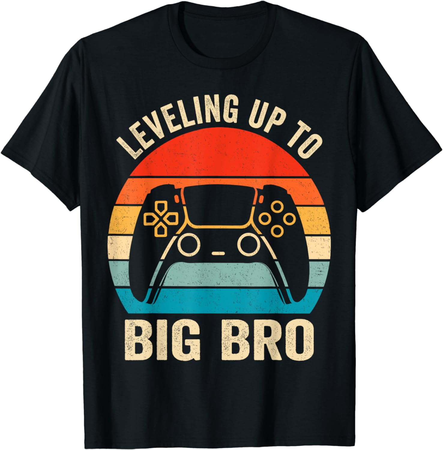 Leveling up to Big Brother 2024 funny gamer boys s men TShirt