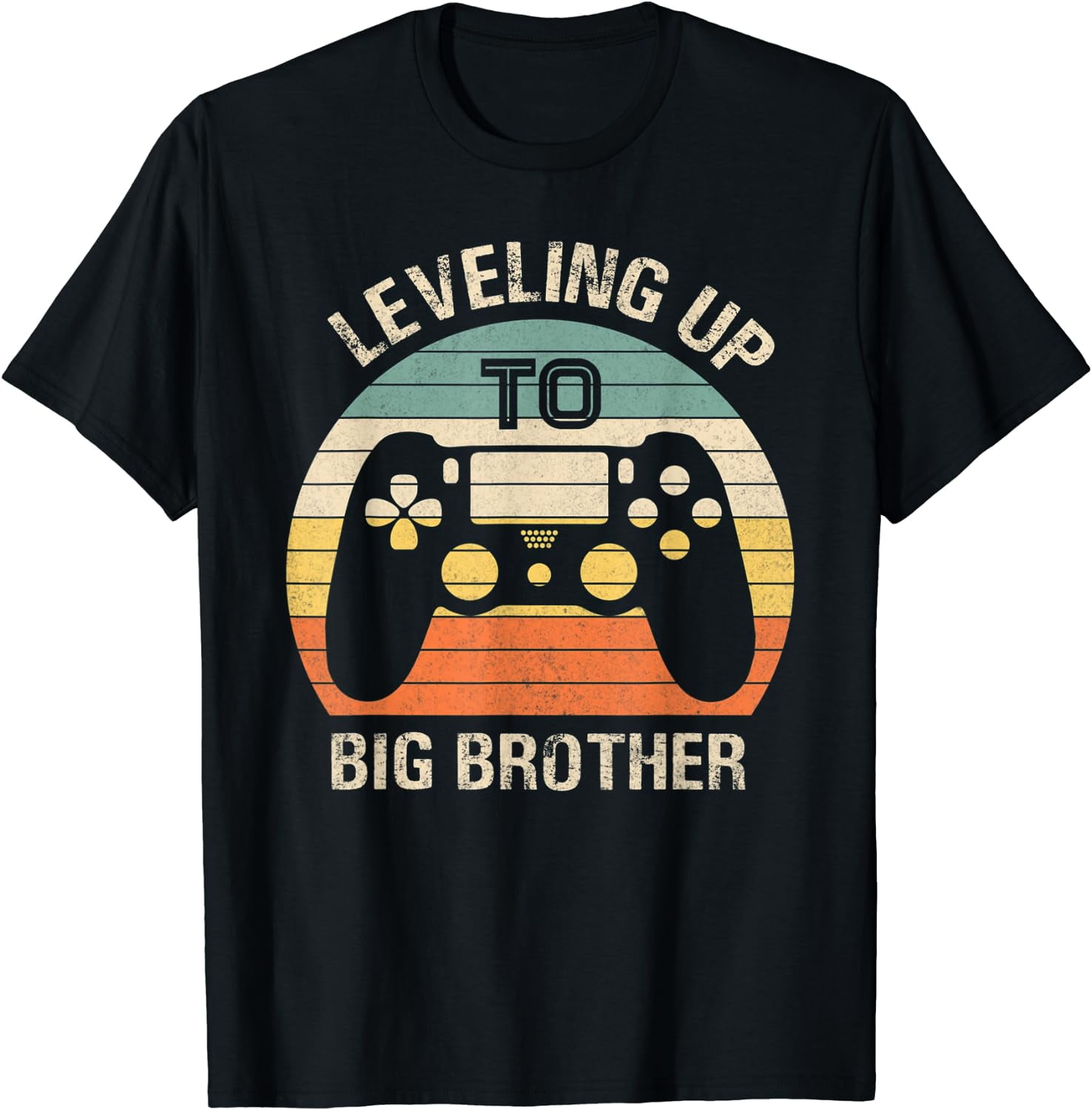 Leveling up to Big Brother funny gamer vintage men T-Shirt - Walmart.com