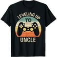 thumbnail image 1 of Leveling up to uncle 2025 funny video gamer vintage gifts Men Woman Tee shirt, 1 of 2