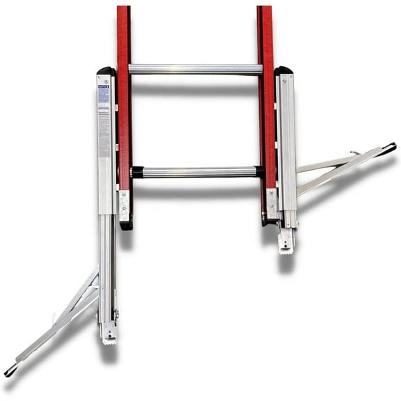 LeveLok LL-STB-4SE Supreme Extender Ladder Leveler Complete Kit, Permanent Mount Style, 2 Ladder Levelers with Stabilizer Arms