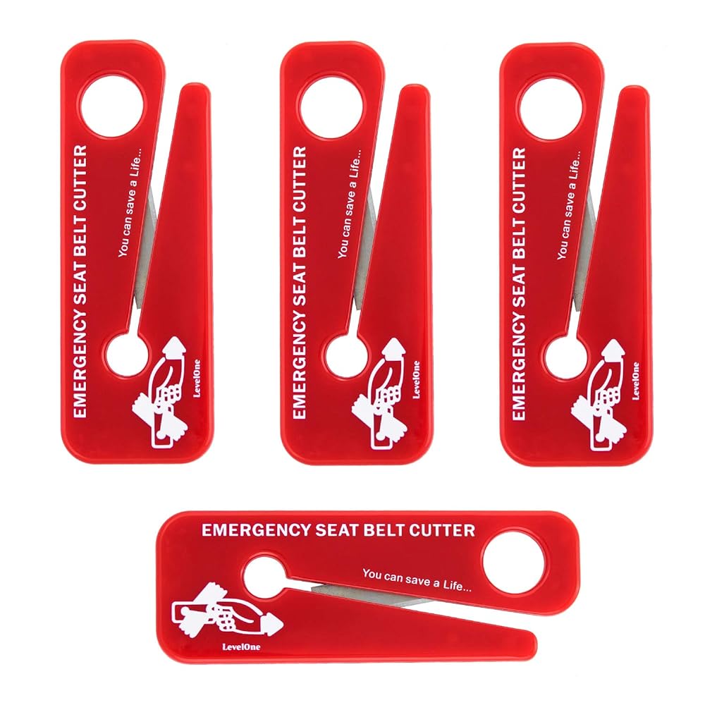Levelone 621754 Emergency Lifesaving Tool Portable Seat Belt Cutters