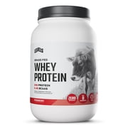 Levels Grass Fed Whey Protein Powder, No Artificials, 24G of Protein, Strawberry, 2LB