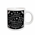 thumbnail image 1 of 3drose, Levels of Classified Information Funny Shades of Grey Text on Black, 11oz Mug, 1 of 6