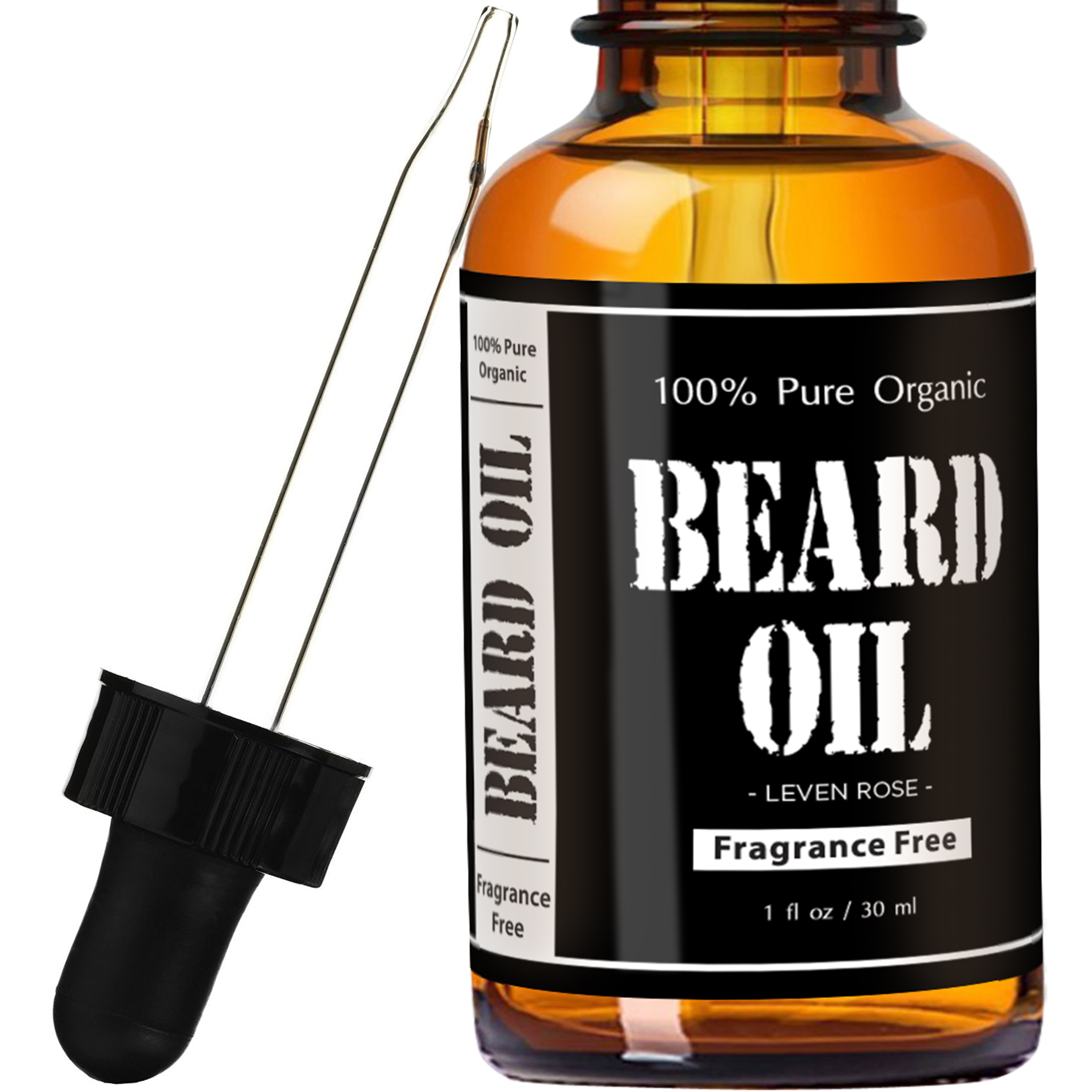Leven Rose Beard oil, Fragrance Free, 100% Pure, organic ingredients, 1 fl oz - image 1 of 7