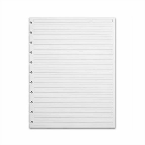 Levenger Circa Discbound Customizable Notebook Starter Kit with Translucent Covers, Discs, Ruled Paper, Tab Dividers, Letter