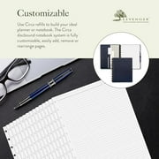 Levenger Circa Full-Page 1/4 Inch Ruled Discbound Paper Refill, Disc Notebook and Planner Inserts, 300 sheets, Letter
