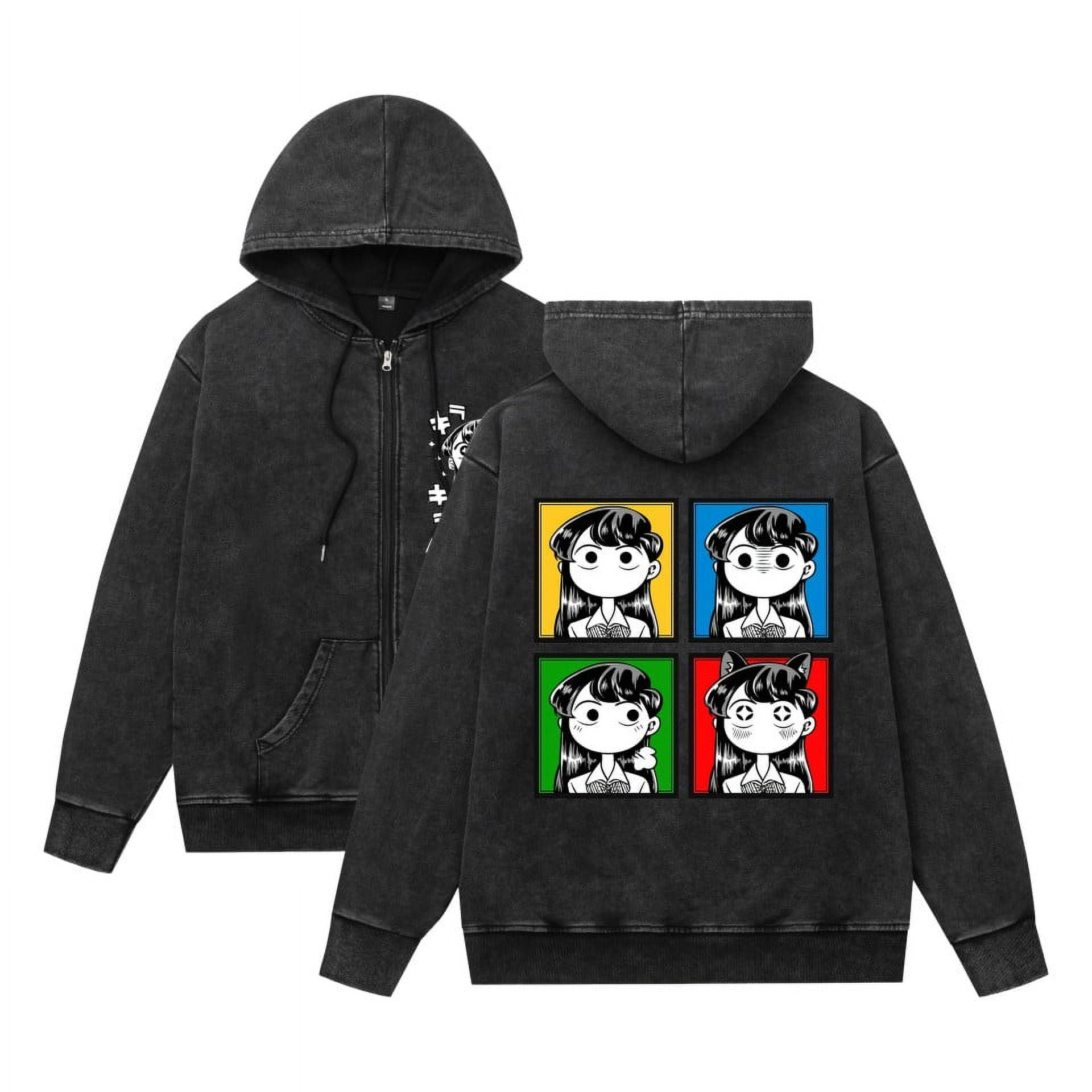 Leveorch Anime Komi can't communicate Full-zip Hoodie Komi