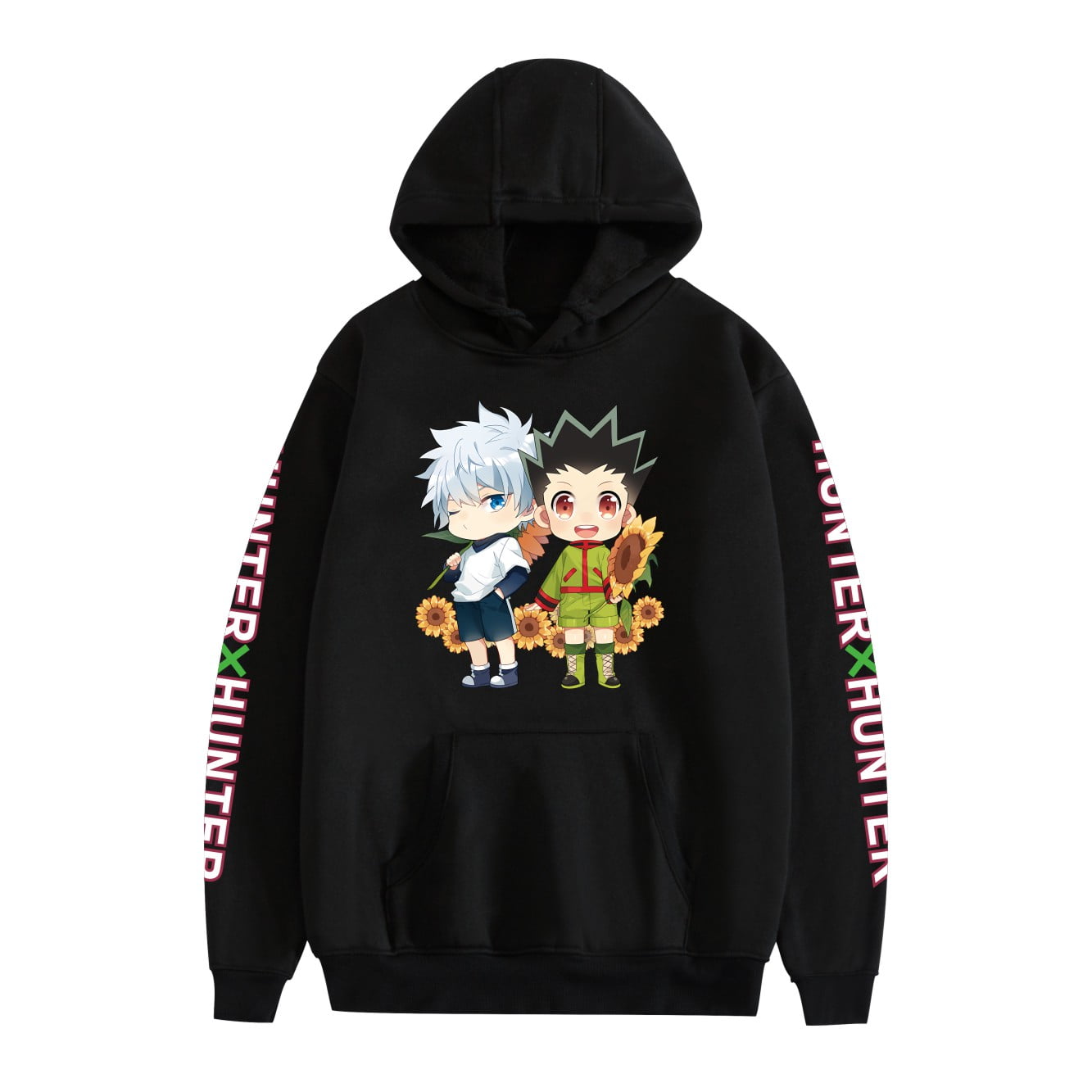 Leveorch Black Hoodie Mens Anime Devil Eye Hisoka Killua Pullover