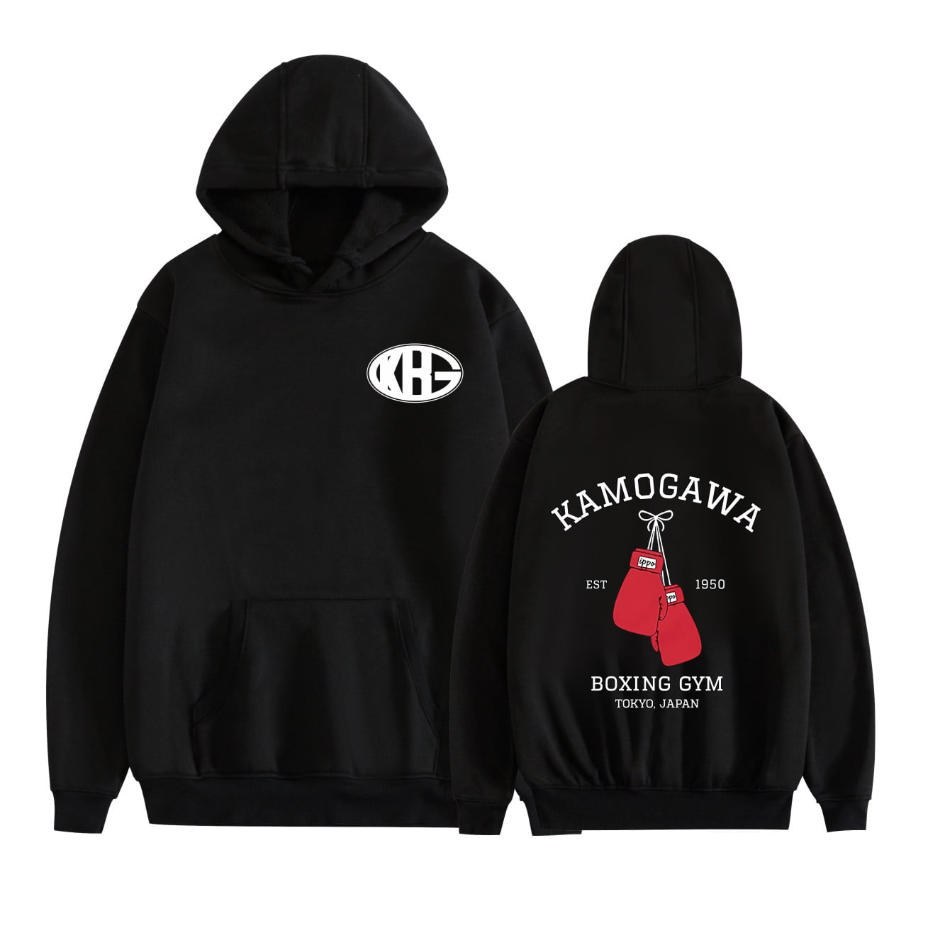 Leveorch Hajime No Ippo Hoodie Kamogawa Anime Sweatshirt Unisex Harajuku Pullover Tracksuit Walmart