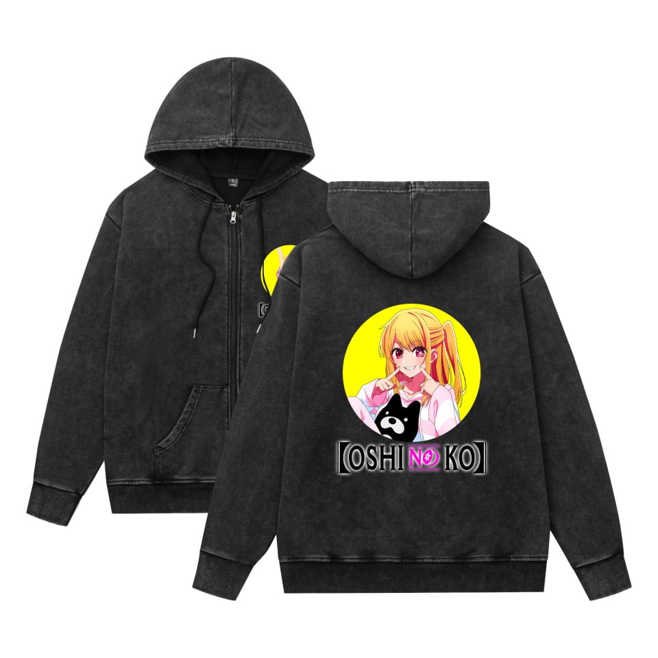 Leveorch Oshi no Ko Full Zip Hoodies Anime Merch Casual Full ZipHooded Sweatshirt Unisex Clothing Walmart