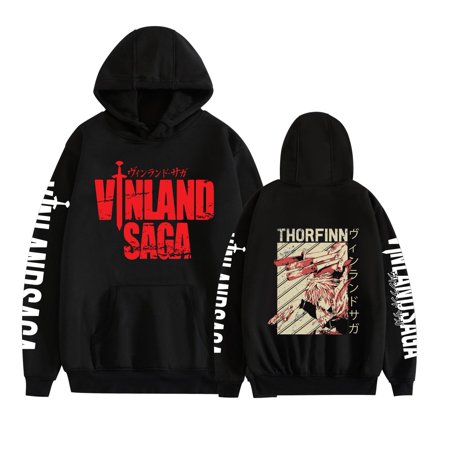 Leveorch Vinland Saga Hoodie Unisex Long Sleeve Sweatshirt Anime Hooded Thorfinn Thorkell New Hoody Cosplay