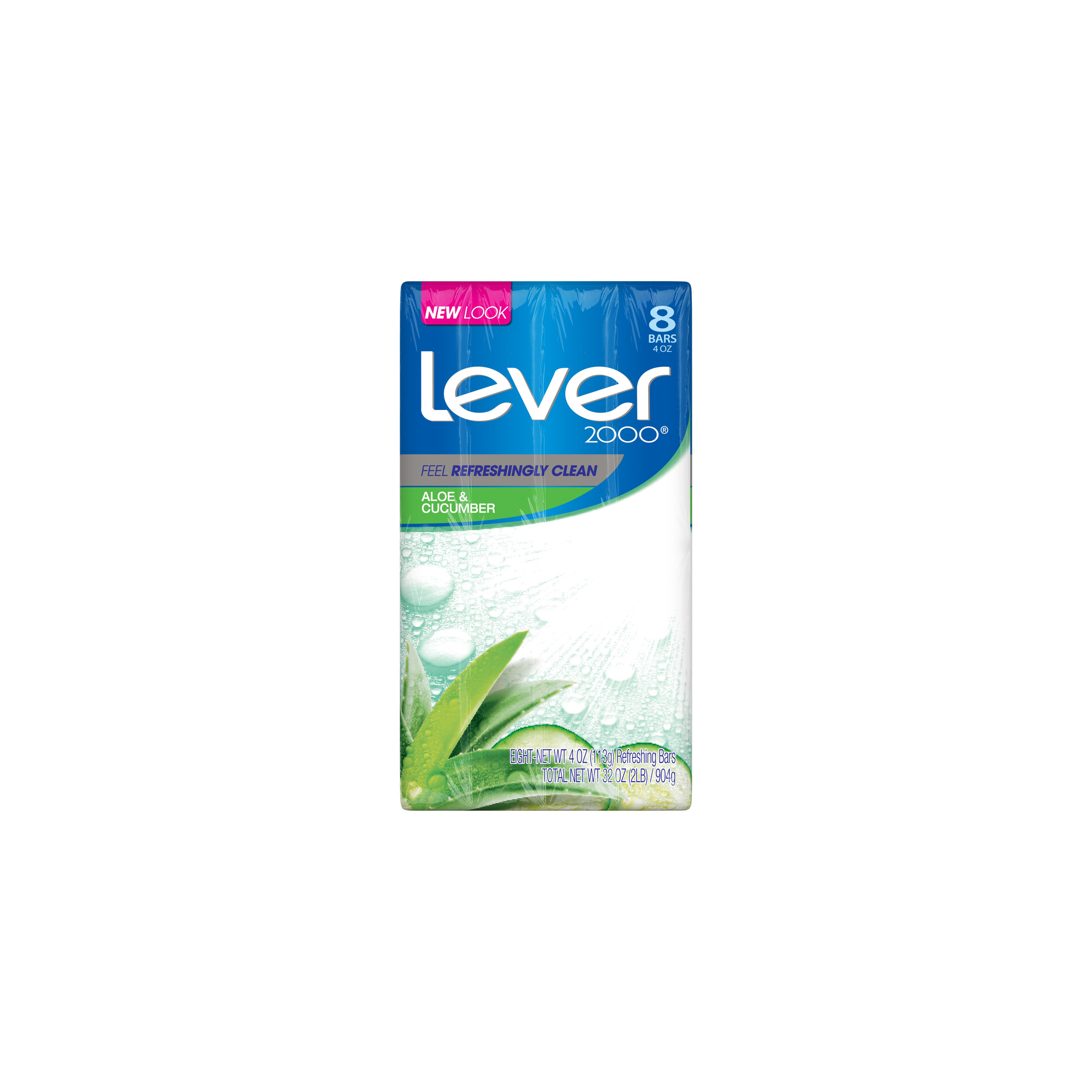 Lever 2000 Bar Soap, Aloe & Cucumber, Pack of 5, Refreshing Clean ...