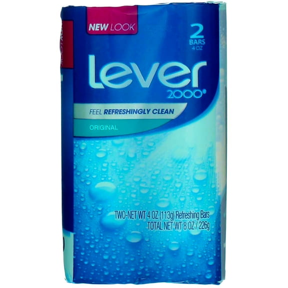 Lever 2000 Original Refreshing Bar Soap, Perfectly Fresh 4 oz, 2 ea (Pack of 4)