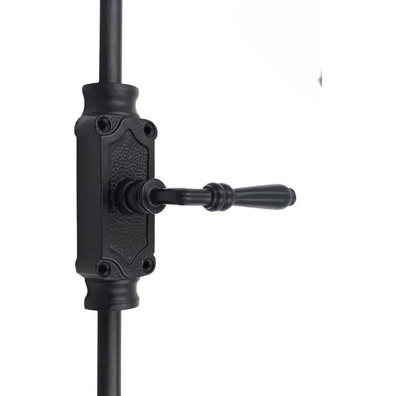 Lever Handle window Iron Cremone Bolt | Black Powder Coated Hardware for Windows Up to 6 Feet | Classic, Durable & Stylish Design for Enhanced Security | Right Hand Configuration