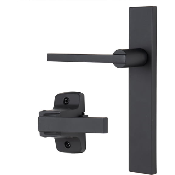 Lever Latch Set with No Lock Out Feature, Durable Replacement Latch, Surface Mount Storm and Screen Door Handle for Metal and Wood Doors