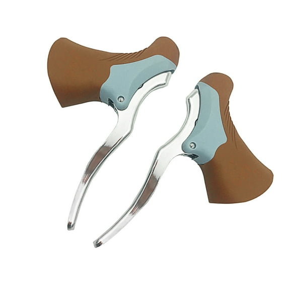 Lever Lightweight Aluminum Brake Handle Mountain Bike Cycle Brake Levers Front & Rear Brake Levers Drop Handlebar Set