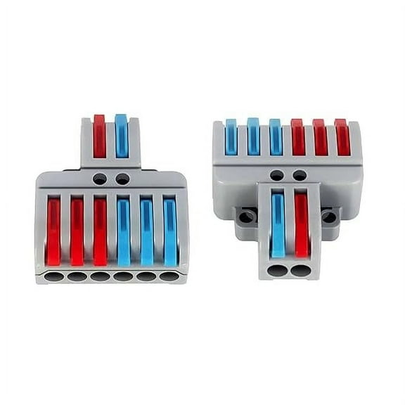 Lever Wire Nuts Connectors, Quick Connect Wire Connectors for Rapid Installation, Easy Disassembly for Hassle-Free Maintenance, Reusable for Cost-Effective Solutions (7PCS, 8-Pole)