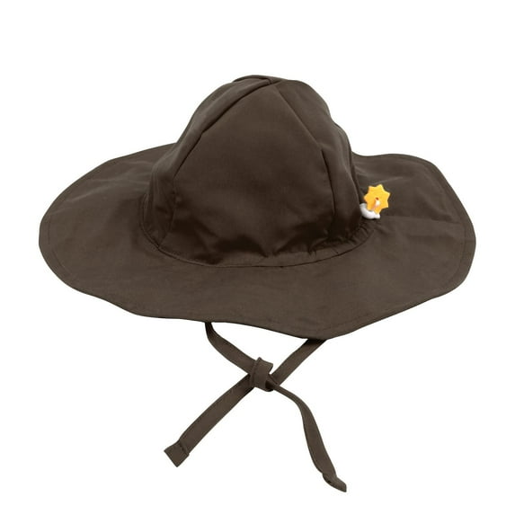 Leveret Baby Brim Swim Hat Color: Brown Size: 0-6 MONTHS